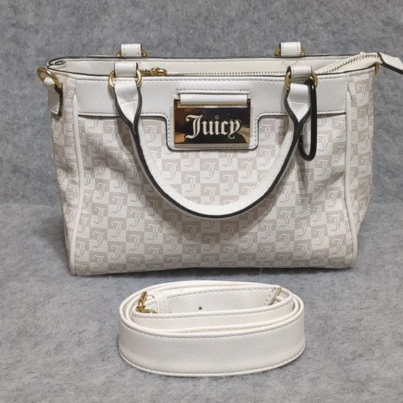 Juicy Couture Miss Juicy Satchel White Shoulder Bag - Picture 5 of 11